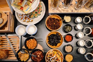 Daily buffet breakfast for a fee
