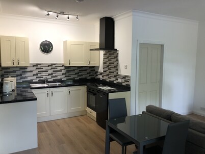 Spacious Studio Apartment with en-suite, full kitchen and private entrance