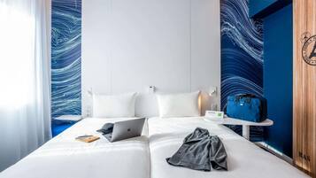 Standard Room, 2 Twin Beds | Individually furnished, desk, laptop workspace, soundproofing