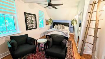 Bourbon Streer Suite - King Bedroom | Premium bedding, memory foam beds, iron/ironing board, free WiFi