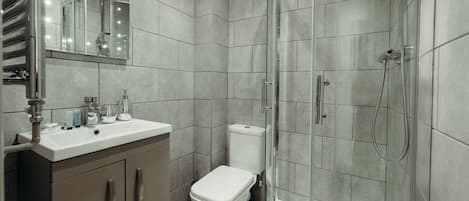 Hair dryer, towels