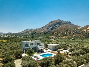 Exterior - Anemolia, New, Luxurious villa with unique sea and mountain view, private pool (Lefkogeia,Plakias)