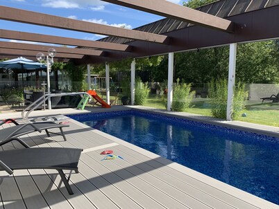 Big house with pool in the high coast of Sweden