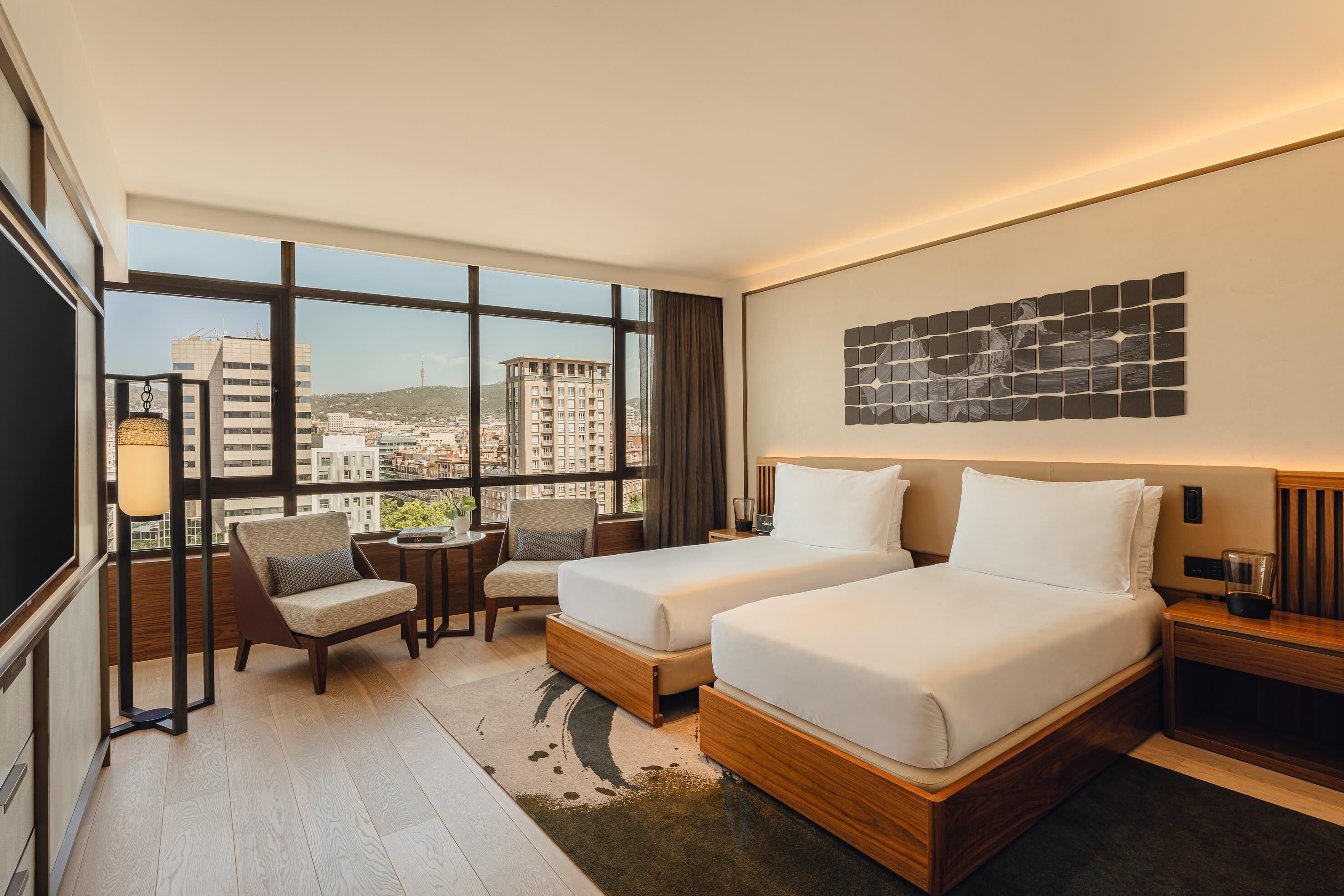 Egyptian cotton sheets, premium bedding, minibar, in-room safe
