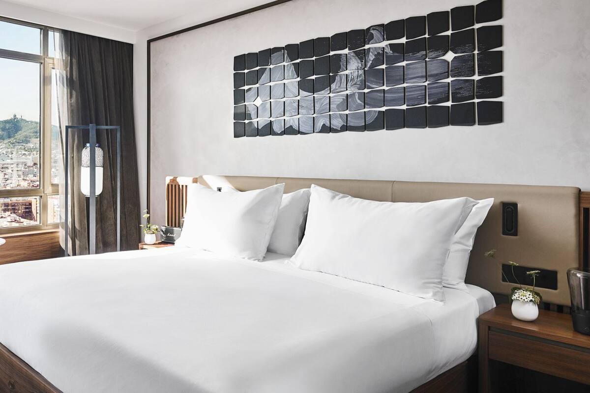 Draps en coton égyptien, literie de qualité supérieure, minibar