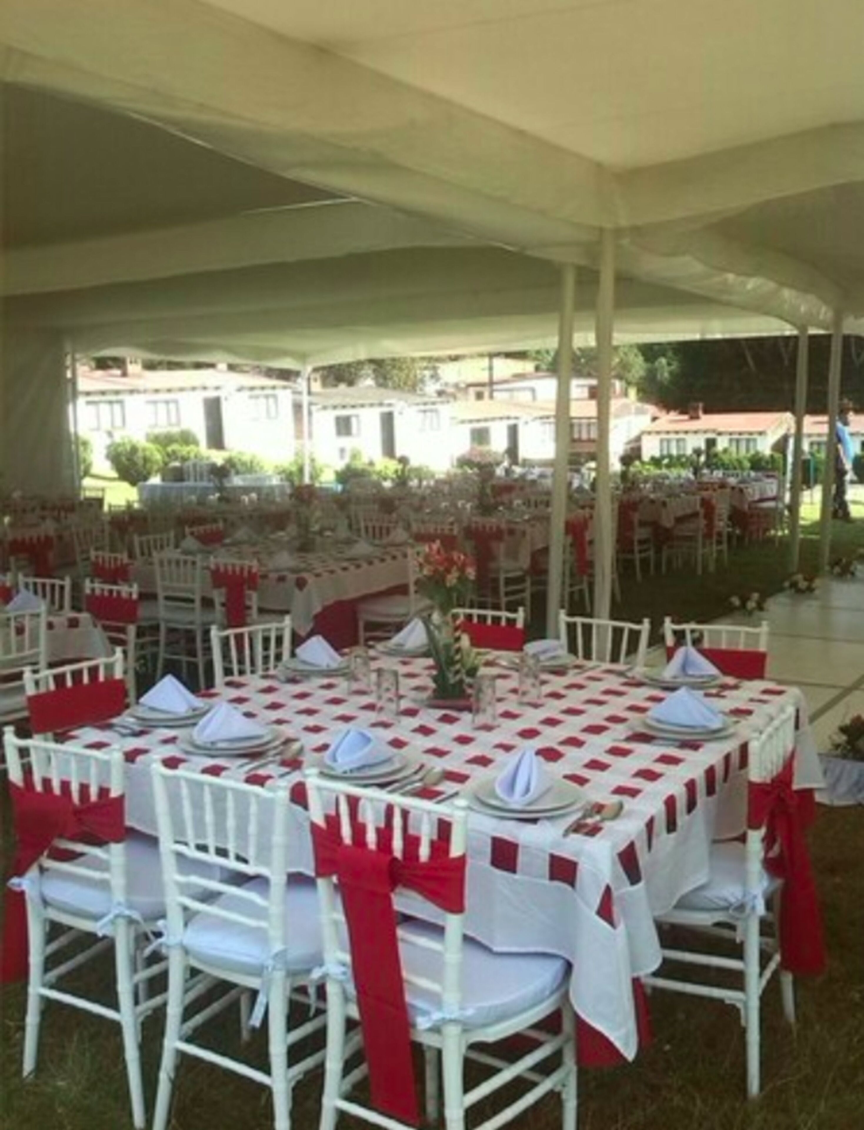 Área para banquetes al aire libre