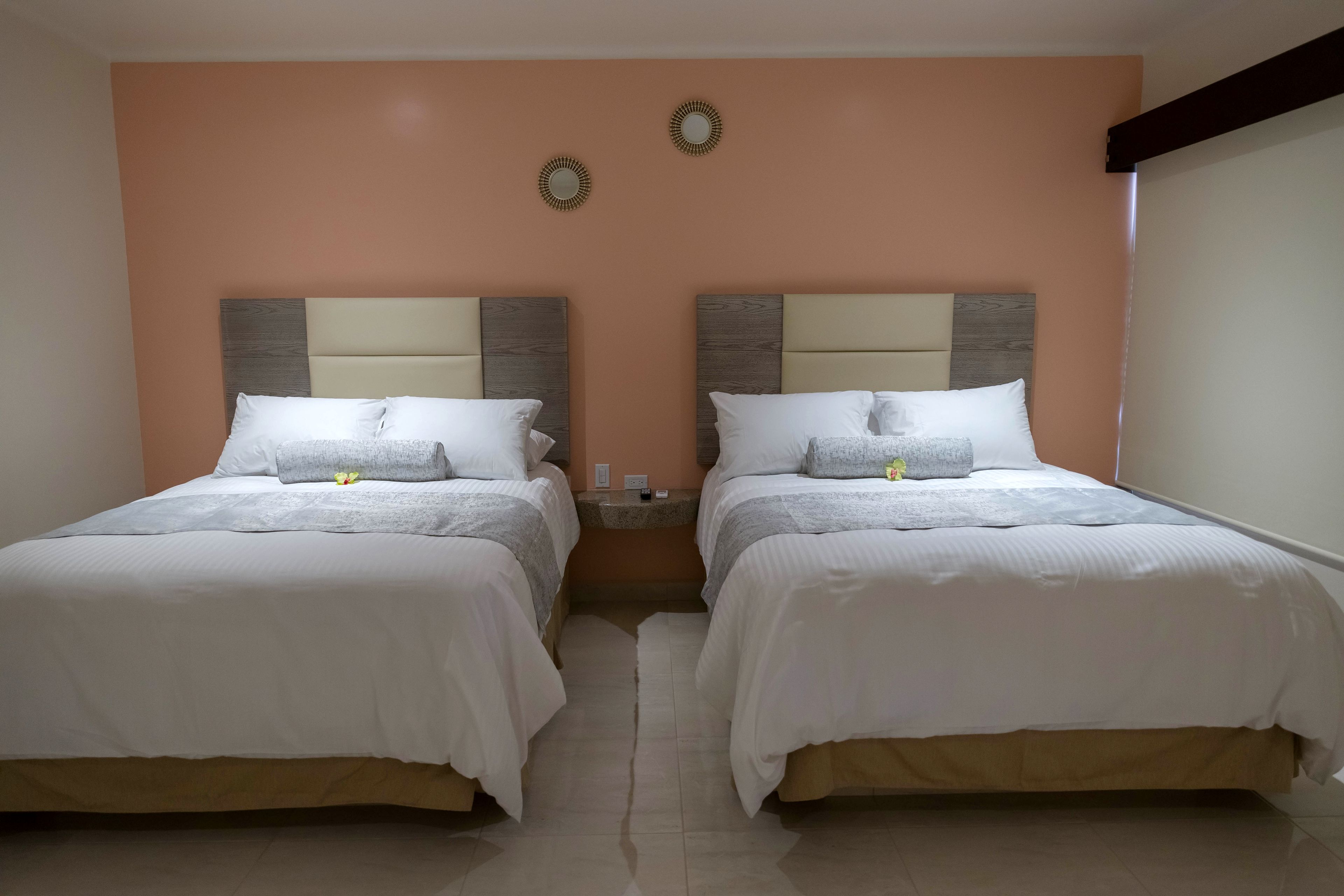 standard double room, 2 queen beds | 1 bedroom, select comfort beds, iron/ironing board, free wifi