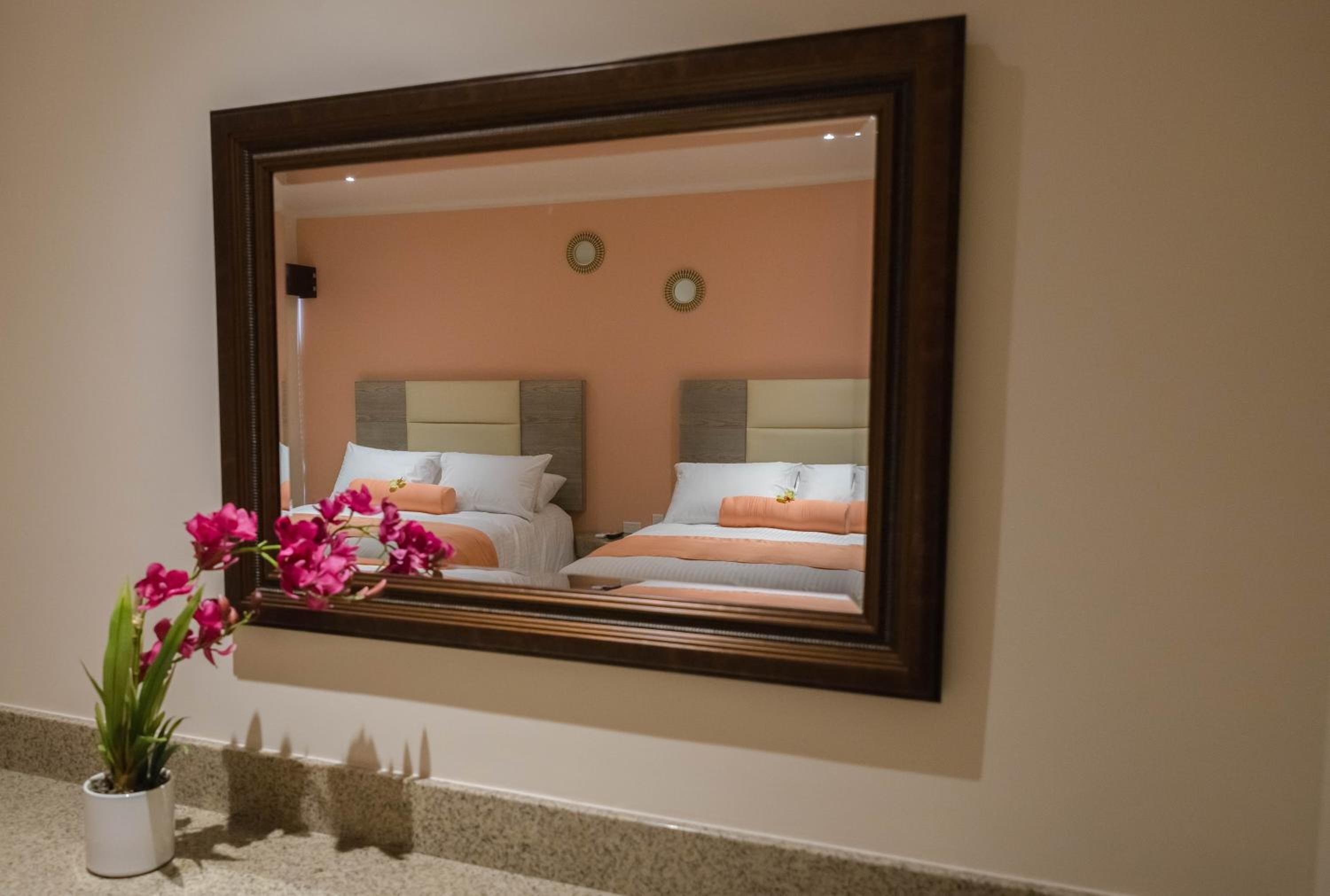 standard double room, 2 queen beds | 1 bedroom, select comfort beds, iron/ironing board, free wifi