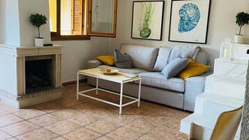 TV connectée, cheminée