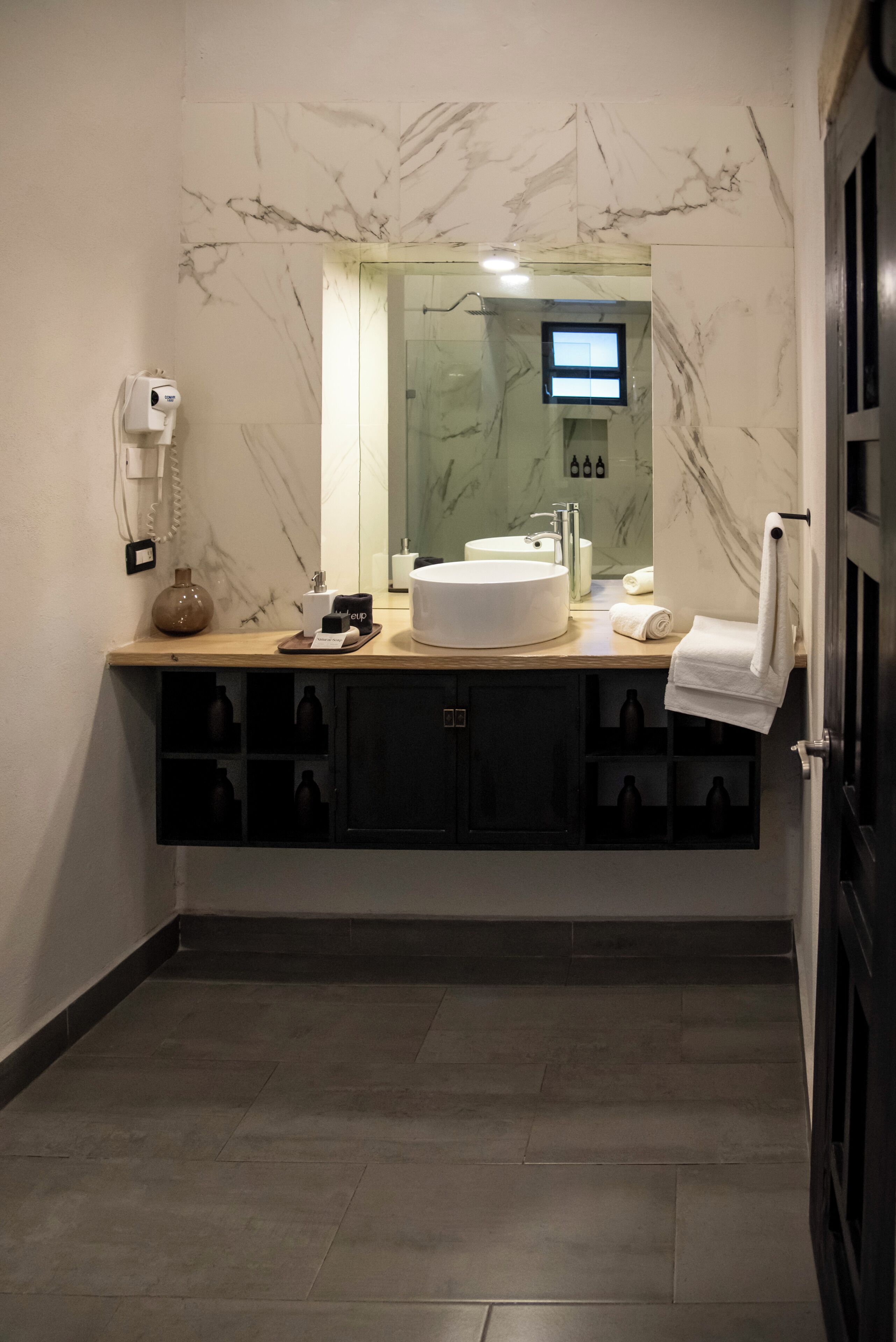 premium room | bathroom | shower, rainfall showerhead, designer toiletries, hair dryer