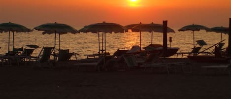 Vlak bij het strand