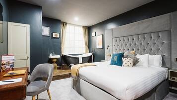 Premium bedding, down duvets, memory-foam beds, minibar