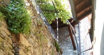 Medieval tower in a quaint old village