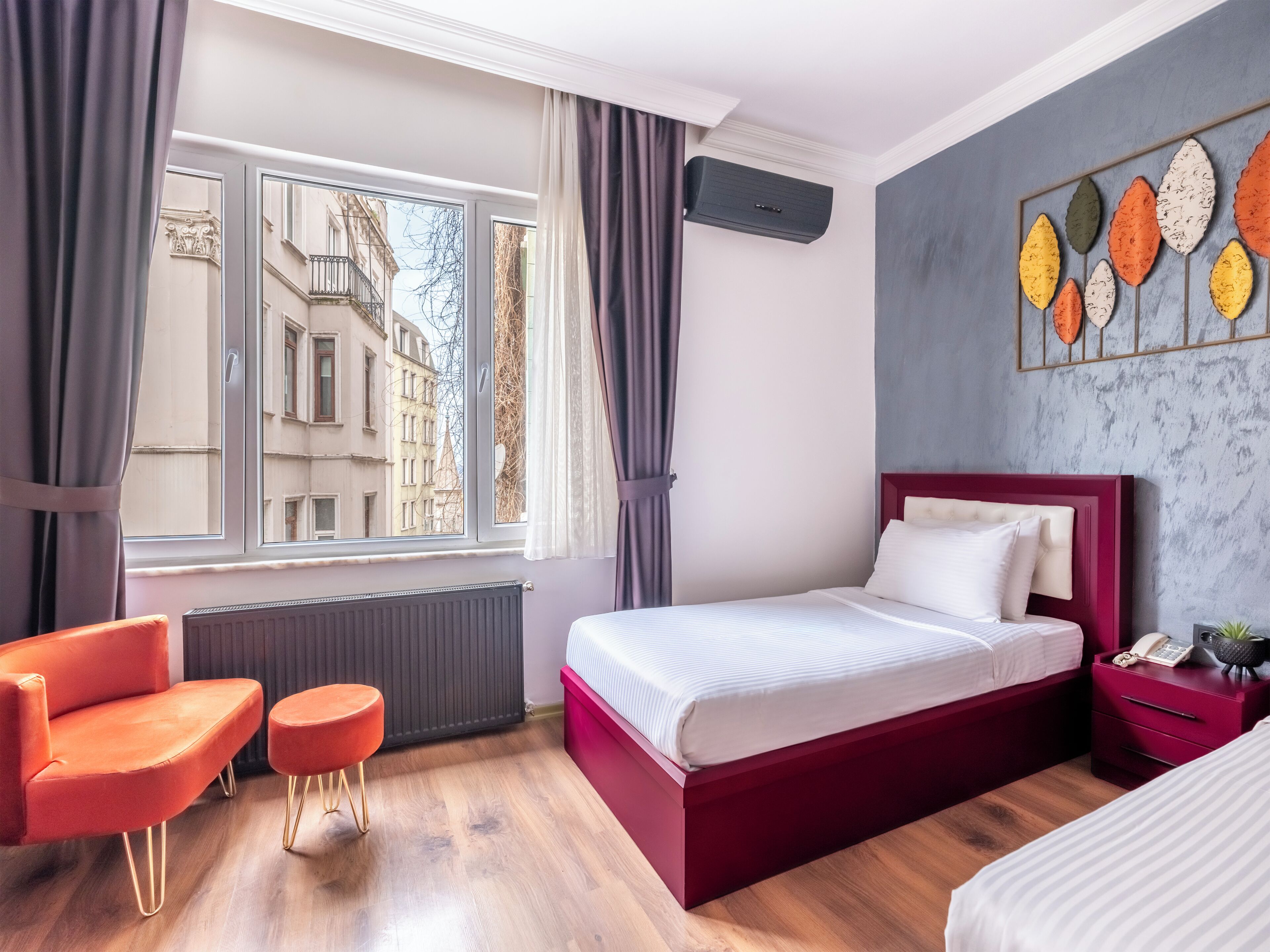 Chambre Standard avec lits jumeaux | Minibar, bureau, chambres insonorisées, fer et planche à repasser