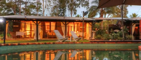 Front of property – evening/night