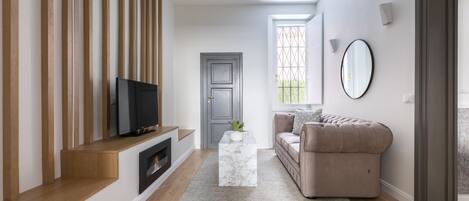 Luxury Apartment, Multiple Beds, Terrace | Living area | 40-inch flat-screen TV with cable channels, TV