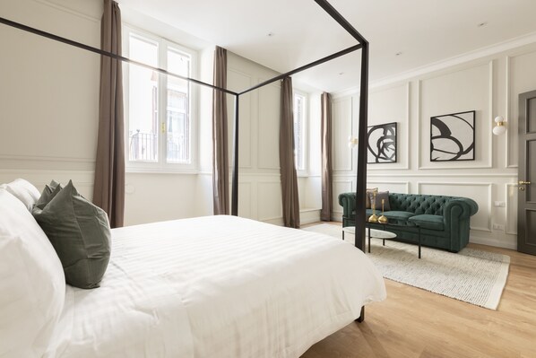 5 chambres, literie de qualité supérieure, ameublement personnalisé