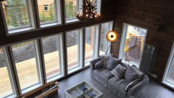 TV, fireplace, video games, stereo