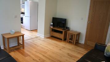 Smart TV, DVD player, books