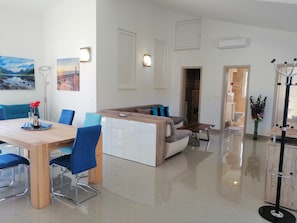 Apartment (A2) | Living room - Apartment Penthouse by the sea - Vrboska - Island Hvar (Jelsa)
