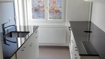 Fridge, oven, stovetop, dishwasher