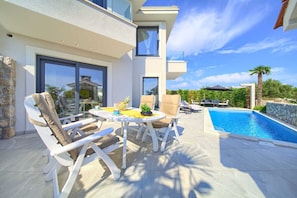 Outdoor dining - Luxury Holiday house STELLA with private pool (Krk)