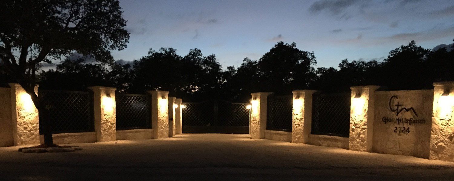 Front of property – evening/night