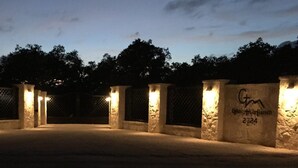 Front of property - evening/night - Glory Hills Ranch (Pipe Creek)