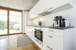 Fridge, oven, stovetop, dishwasher