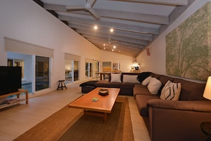 Luxury House, 5 Bedrooms, Private Pool | Living area | Flat-screen TV - Pavilions in the Palms (Port Douglas)