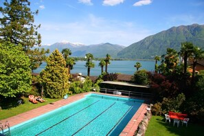 Pool - Eco-house C garden pool and magnificent lake view (Minusio)