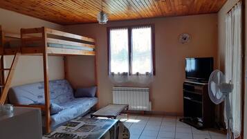 Télévision, table de tennis de table