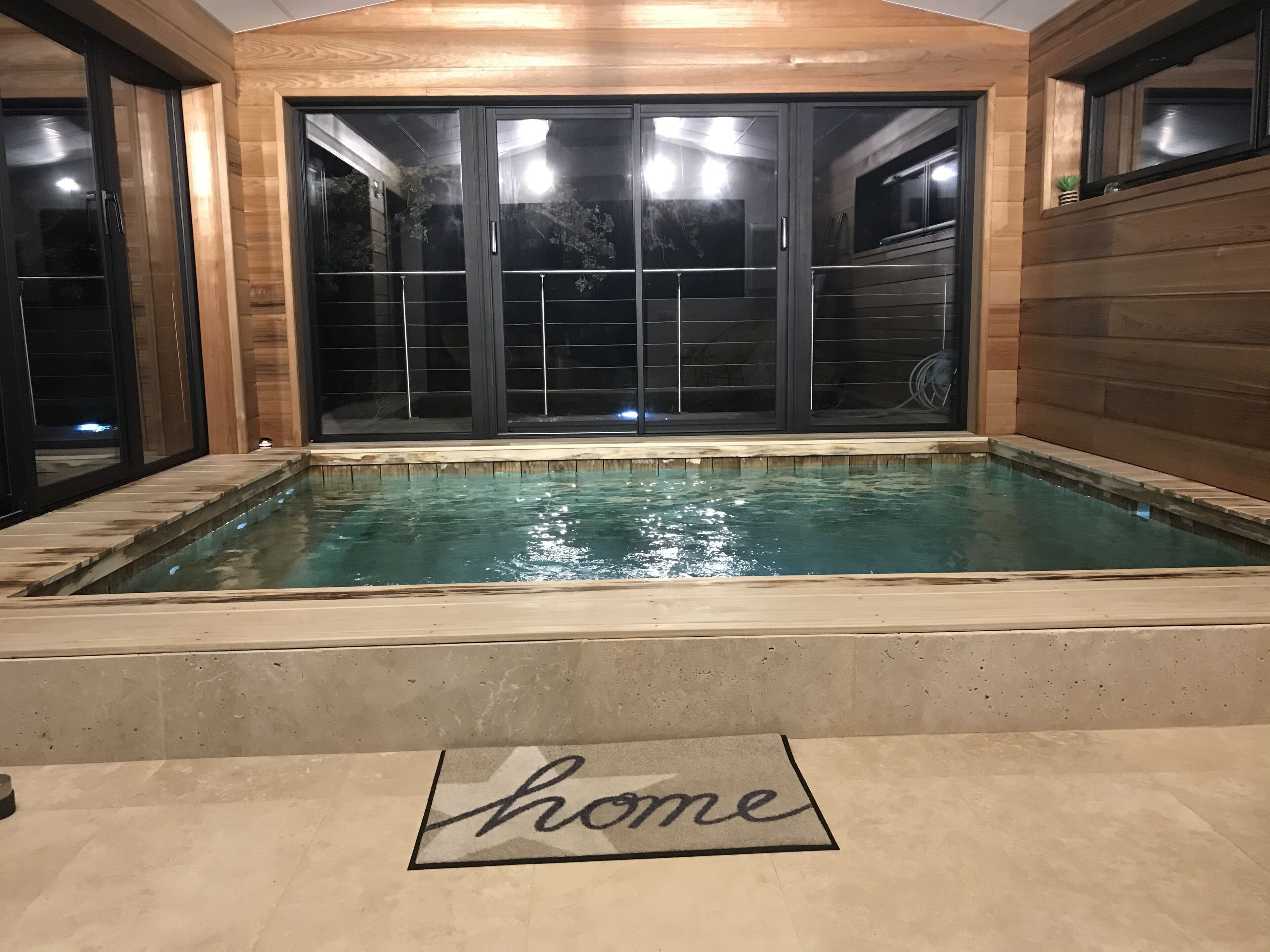 Indoor pool, a heated pool