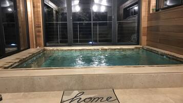 Indoor pool, a heated pool
