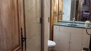 Shower, hair dryer