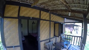 Basic Triple Room | Individually furnished, bed sheets - D&W Beach Haven Bungalows (Chaung Thar)