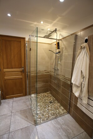 Shower, hair dryer