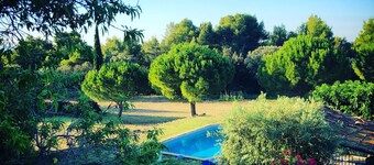 Quiet, plot with pool, pets welcome