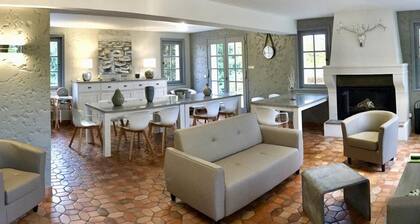 Villa spacieuse et élégante avec grand parc arboré, spa et équipements pour 14 personnes