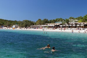 En la playa