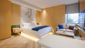 In-room safe, blackout curtains, soundproofing, iron/ironing board