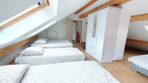 3 quartos, Wi-Fi, roupa de cama