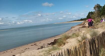 Beautiful apartment terrace facing the sea sandy beach