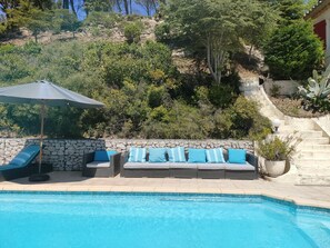 Outdoor pool - Aix en Provence (Célony) Panoramic view, quiet, Bastide 8 people (Aix-en-Provence)