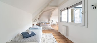 Grande Maison design, centre ville, terrasse