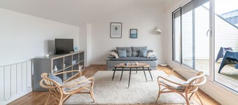 Grande Maison design, centre ville, terrasse
