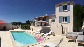 A heated pool