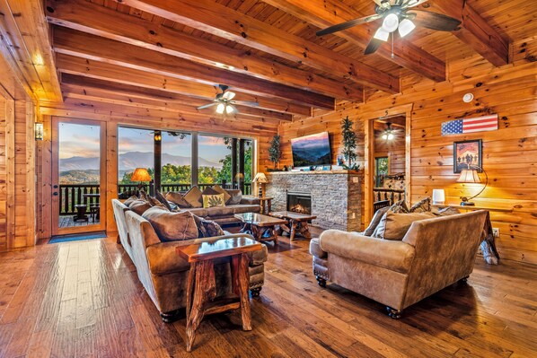 TV, fireplace, DVD player, table football