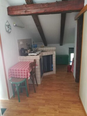 Fridge, microwave, stovetop, coffee/tea maker - Seaside - Studio (Banjol)