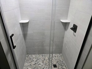 Bathtub, hair dryer, towels
